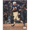 Image 1 : Johnny Unitas Signed Baltimore Colts 8x10 Photo (JSA COA)