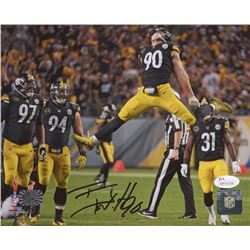 T. J. Watt Signed Pittsburgh Steelers 8x10 Photo (JSA COA  Watt Hologram)