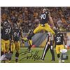 Image 1 : T. J. Watt Signed Pittsburgh Steelers 8x10 Photo (JSA COA  Watt Hologram)