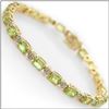 Image 1 : 13.29 CT Peridot   Diamond Designer Bracelet