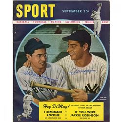 Joe Dimaggio  Dom Dimaggio Signed 1947 Sport Magazine (JSA Hologram)