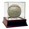 Image 1 : Leo "Gabby" Hartnett Signed Baseball with High Quality Display Case (JSA LOA)