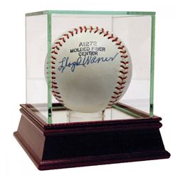 Lloyd Waner Signed Baseball with High Quality Display Case (PSA Hologram)