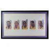 Image 1 : Los Angeles Lakers Greats 24x42 Custom Framed LE Print Signed by (5) with Wilt Chamberlain, Jerry We