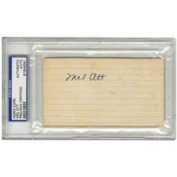 Mel Ott Signed Cut (PSA Encapsulated)