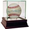 Image 1 : Mickey Charles Mantle Signed OAL Baseball with High Quality Display Case (Steiner COA)