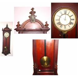 ANSONIA "CAPITOL" MODEL TIME AND STRIKE WALL REGULATOR CIRCA 1900. TDL (TRAN FUY LY) PAGE 184. 42" X