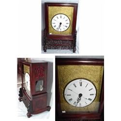 CHINESE BRACKET TIME AND STRIKE FUSEE WITH SWEEP CENTER SECOND; CORWN WHEEL AND VERGE ESCAPEMENT' LA