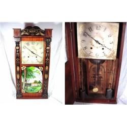 GEORGE MITCHELL OF BRISTOL; MANUFACTURED FOR MITCHELL; STENCIL COLUMN AND SPLAT; ALL STENCILLING RED