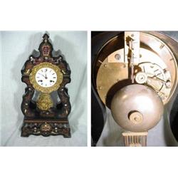 FRENCH COUAILLET FRERES MARKED "MADE IN FRANCE", SOLID BRASS CARRIAGE CLOCK TIME AND STRIKE, 11 JEWE