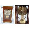 Image 1 : B & W GERMAN PATENT DRP TIME AND STRIKE WOOD "CRYSTAL REGULATOR" WITH ORIGINAL BEVELED GLASS ALL ARO
