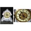 Image 1 : WATERBURY DELFT CHINA TIME AND STRIKE MANTEL; FRENCH SASH, PORCELAIN DIAL. 1900-1910. 11.75"X11"X4".