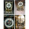 Image 1 : FRENCH CRYSTAL REGULATOR WITH CONVEX FRONT CASE HS BEEN COMPLETELY REPOLISHED AND PLATED; CHAMPLEVE;