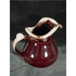 MCCOY 7515 BROWN GLAZE PITCHER 8"X7".