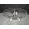 Image 1 : PRESSED GLASS FOOTED FRUIT BOWL 4"X11".