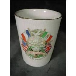 SOUVENIR CUP 1919 HIGH WYCOMBE "THE GREAT WORLD WAR" 4"X3.5"
