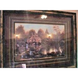 FRAMED PRINT, "SCOTNEY CASTLE" TRIPLE FRAMED AND MATTED 36"HIGH 45"WIDE
