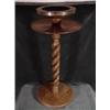 Image 1 : STANDING ASHTRAY STAND WITH A BARLEY TWIST STEM 22"X10".