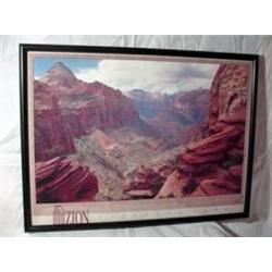 POSTER TITLED "ZION NATIONAL PARK" 24"X18.5".