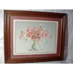 FRAMED WATERCOLOR BY ARTIST ROSALIND OESTERLE OF 