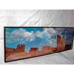 FRAMED POSTER "ARCHES NATIONAL PARK" 12"X36".