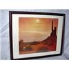 Image 1 : FRAMED PHOTOGRAPH OF THE CALIFORNIA DESERT. 15"X1