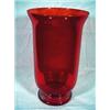 Image 1 : ART GLASS TALL APOTHECARY STYLE CRANBERRY GLASS V