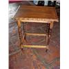 Image 1 : BARLEY TWIST FOUR-LEGGED TABLE. 19"X23"13.75".