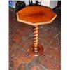 Image 1 : BARLEY TWIST TABLE WITH OCTOGAN TOP AND THREE LEG