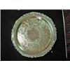 Image 1 : REPRODUCTION SILVERPLATE ROUND TRAY HEAVILY ENGRA