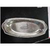Image 1 : OBLONG SHAPED SILVERPLATE SERVING DISH MARKED "HO