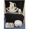 Image 1 : PORCELAIN BATH AND VANITY SET EMPIREWARE ENGLAND 