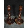 Image 1 : BARLEY TWIST CANDLE STICKS 8".