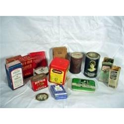 PRODUCT TINS WITH PRODUCT REMAINING IN CONTAINING