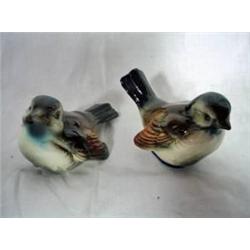 TWO BIRD FIGURINES BY HUMMEL, GERMANY, SMALL B. 4