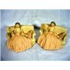 Image 1 : SET OF TWO CHALKWARE SIGNED FIGURINES OF WOMEN ON