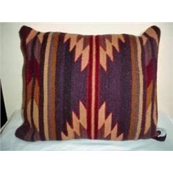 ZAPOTEC INDIAN WOVEN KNIFE EDGE STYLE PILLOW IN 1