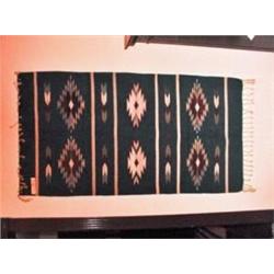 INDIAN WOVEN WOOL SADDLE BLANKET MADE IN MEXICO. 