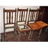 Image 1 : SET OF SIX OAK BARLEY TWIST ENGLISH CHAIRS.  REQU