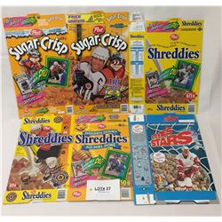 6 POST CEREAL BOXES NHL - 1999