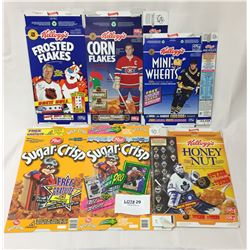 2 POST + 4 KELLOGGS CERAL BOXES NHL