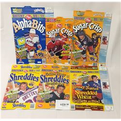 6 POST WAYNE GRETZKY CEREAL BOXES
