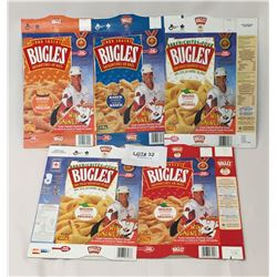 5 GENERAL MILLS BUGLES CORN SNACKS BOXES - TEAM CANADA