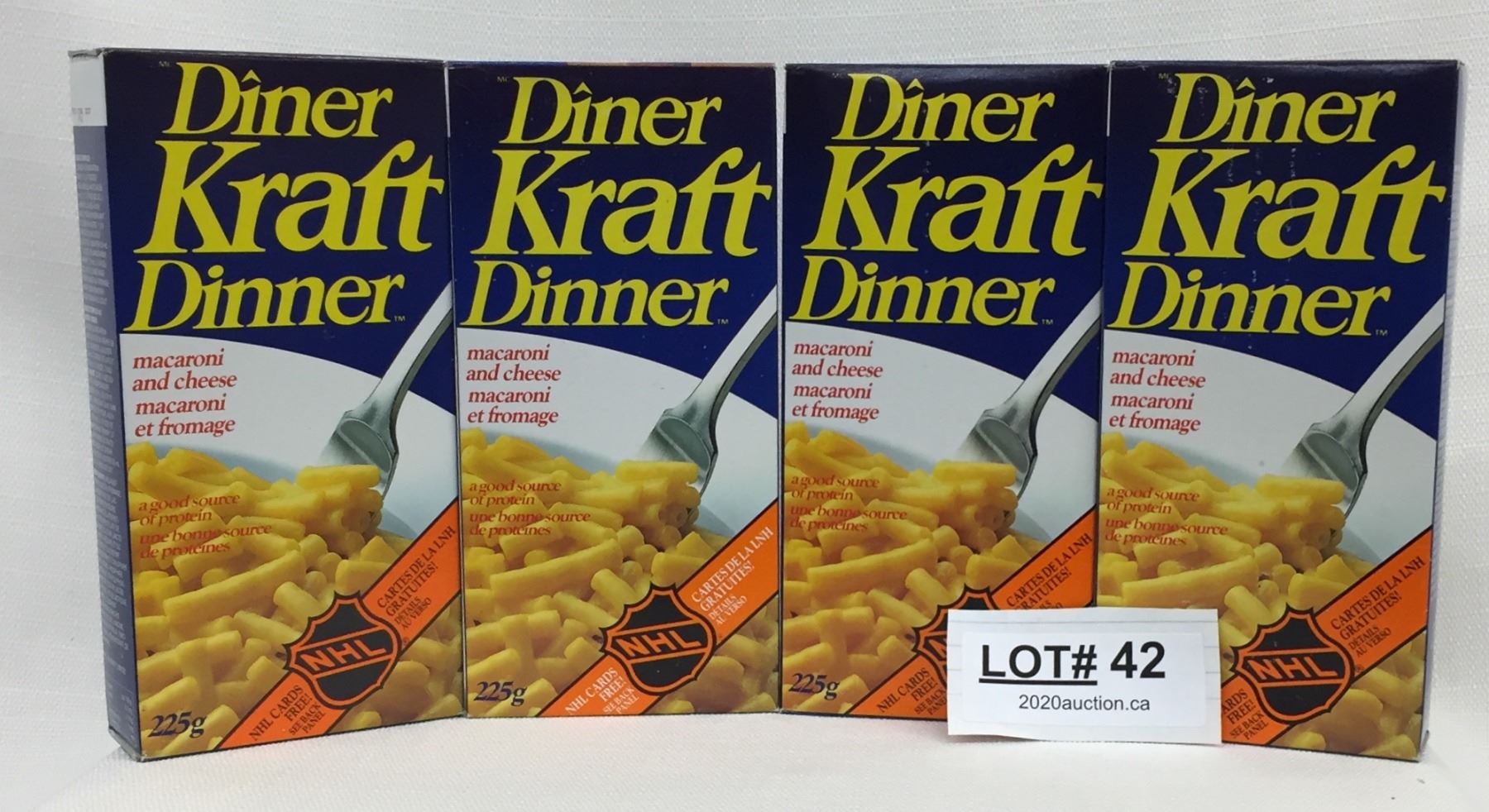4 BOXES UNOPENED KRAFT DINNER NHL 1990