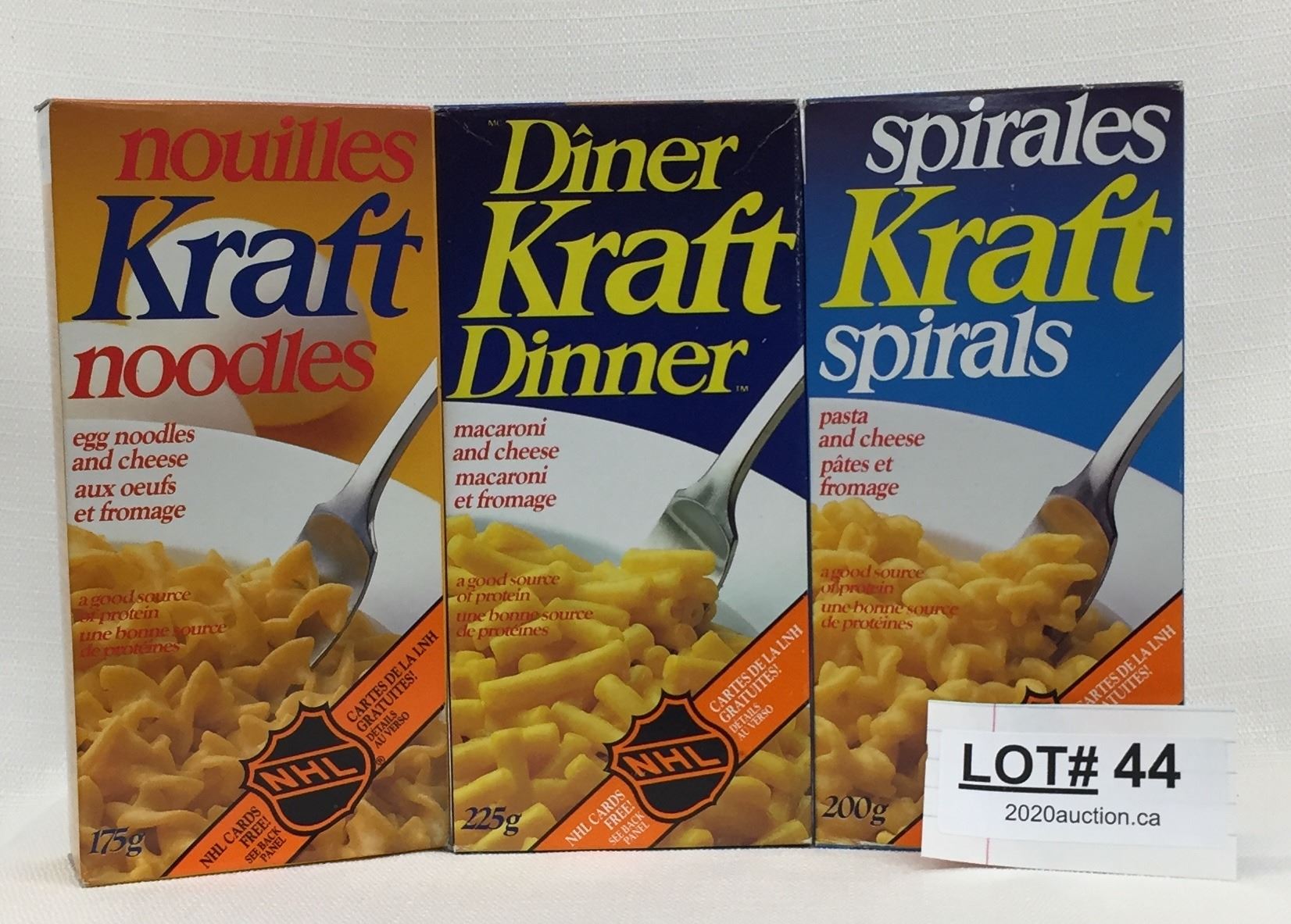 3 Boxes Unopened Kraft Dinner Nfl 1990