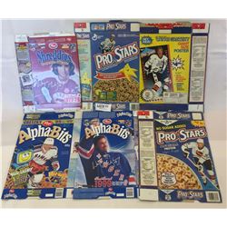 5 WAYNE GRETZKY CEREAL BOXES