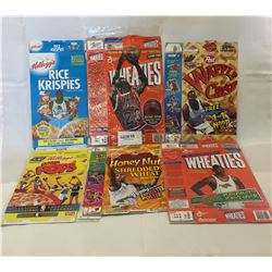 6 NBA CEREAL BOXES