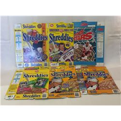 6 NHL CEREAL BOXES