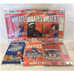 5 WHEATIES NFL CEREAL BOXES