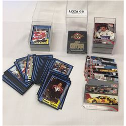 2 BOXES OF NASCAR TRADING CARDS AND A PACKET OF 1992 UPDATE SET 5TH ANNIVERSARY EDITION